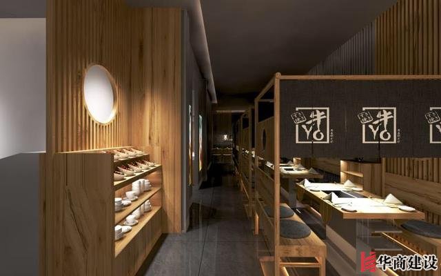 廣州170平日料店裝修，設(shè)計(jì)后實(shí)用餐位達(dá)到56位
